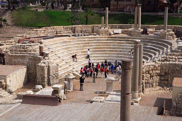 Alexandria Day Tour National Museum & Roman Theater & Catacomb Guide & Lunch Inc