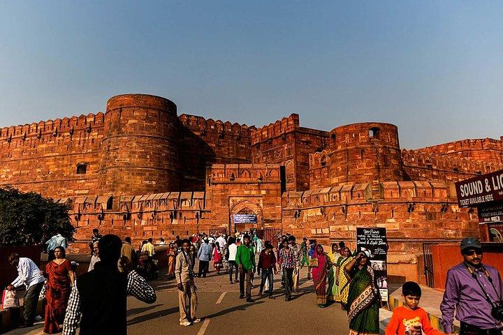 From Agra: Private Taj Mahal, Agra Fort, Itmad-ud-Daulah & Mehtab Bagh Tour