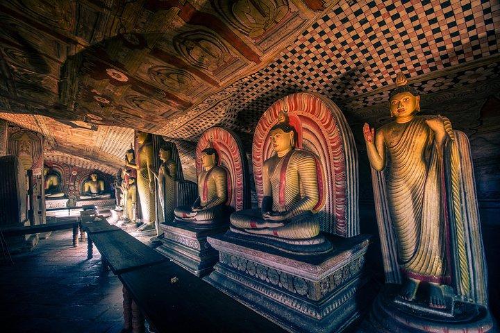Sigiriya Rock and Dambulla Cave from Sigiriya