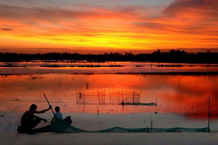 PRIVATE Luxury Sunset Mekong AFTERNOON TRIP with BBQ DINNER & COOK CLASS