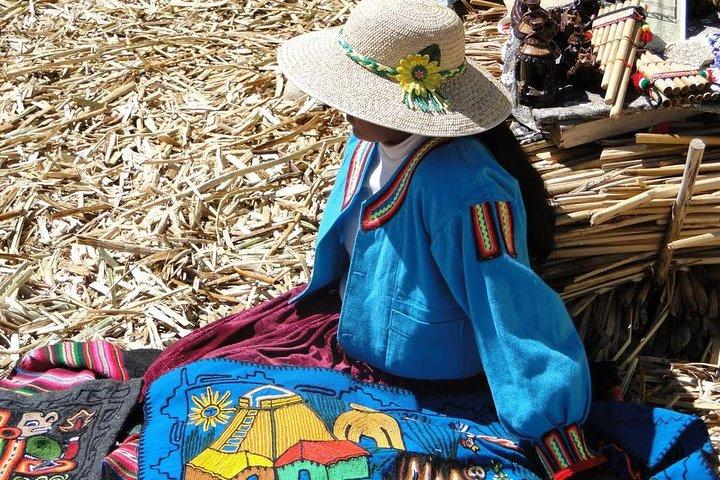 Morning: Uros Floating Islands Tour from Puno