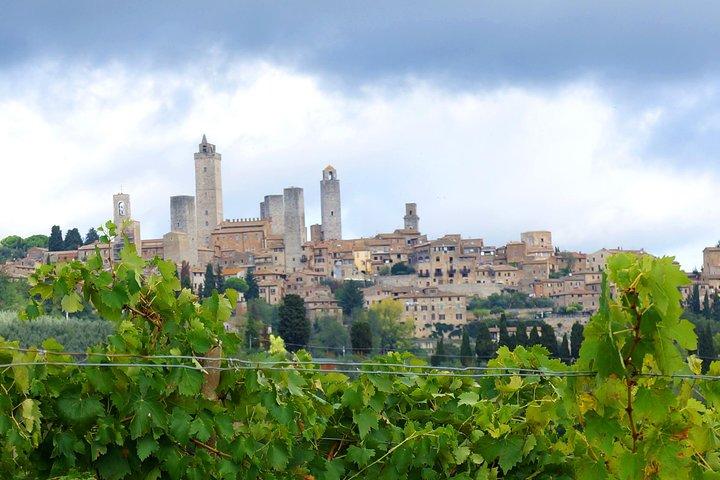 Private Siena to Florence Chianti and San Gimignano Transfer Tour