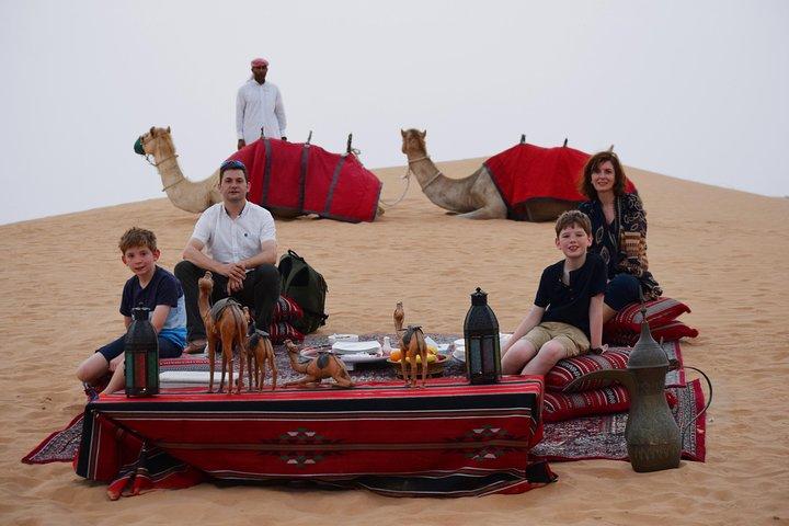 Dubai Sunrise Safari in red dune with Camel Trek with Breakfast