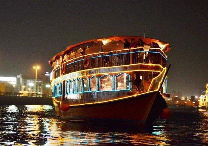 Dubai City Tour with Evening Creek Dhow Cruise Dinner Combo
