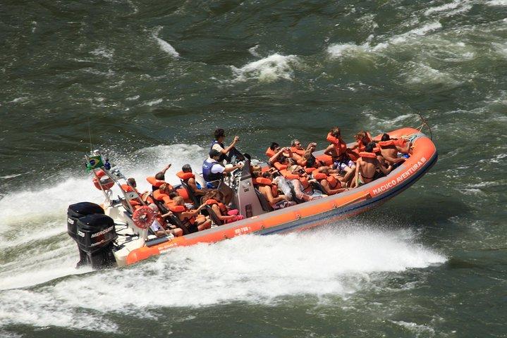 Iguassu Falls Combo Tour: Visit to the Brazilian side and Waterfall Boat Ride