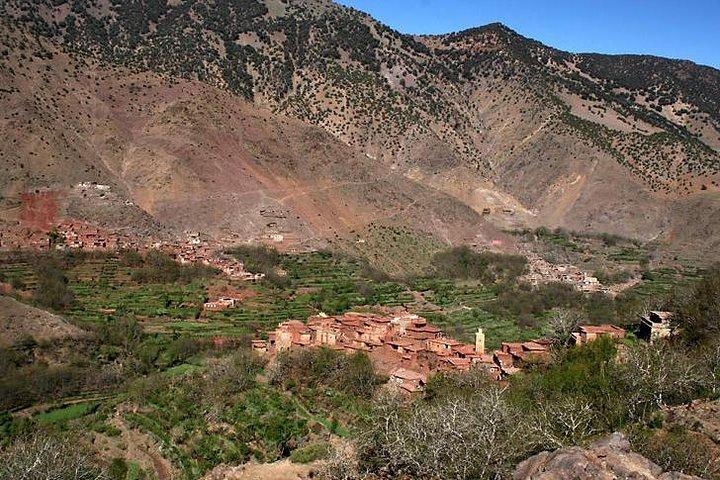 Day Trip:Berber Villages and 4 Valleys Atlas Mountains &Waterfu l& camel Ride