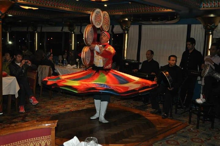 Cairo Dinner Cruise show with belly dancer show on Nile river