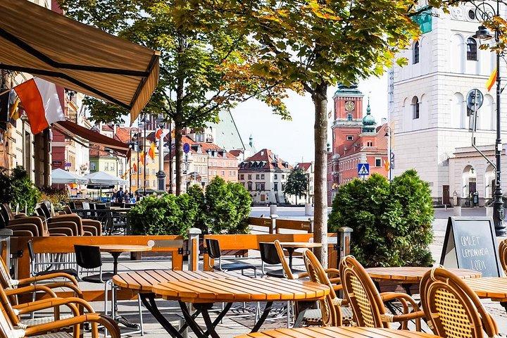 Warsaw Afternoon, panoramic view, guided, public city tour with pick up&drop off