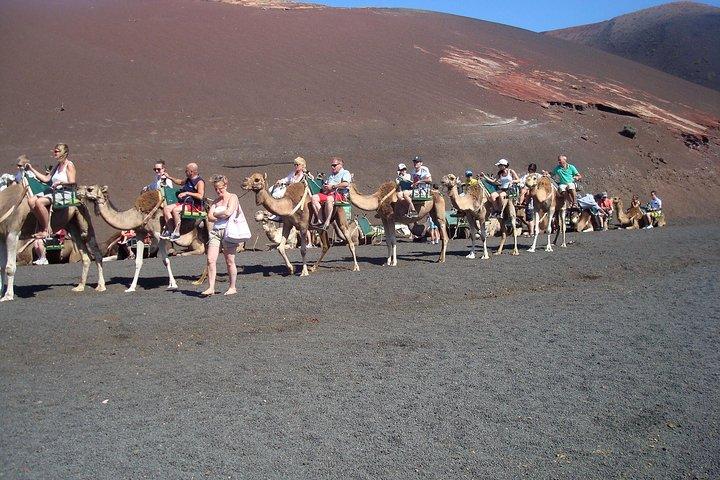 Guided tour: Timanfaya National Park and La Geria with pick-up
