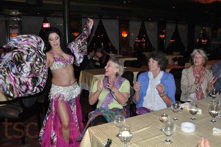 night-tour Nile dinner cruise with open buffet and belly dancer
