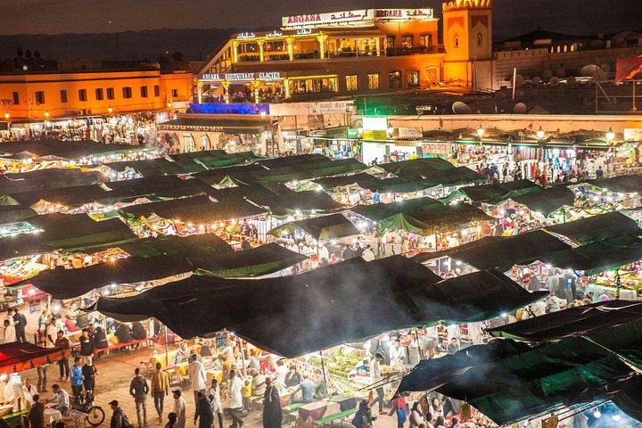 Marrakech by Night: Medina Food Tour with Dinner in Jemaa el-Fnaa