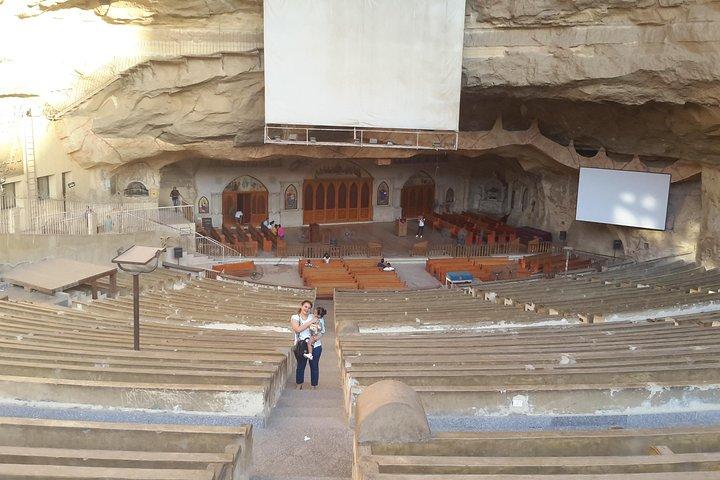 Coptic Cairo Hanging Church Synagogue ,St Simon cave church Monastery