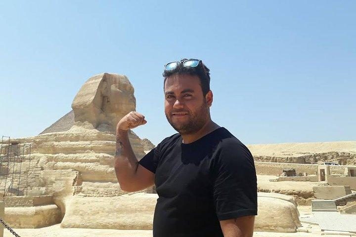 Day Tour: Giza pyramids & Sphinx & Sakkara and Memphis& Camel