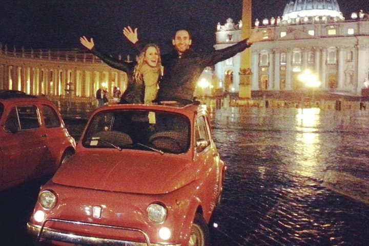 The Original Fiat 500 Night Tour of Rome