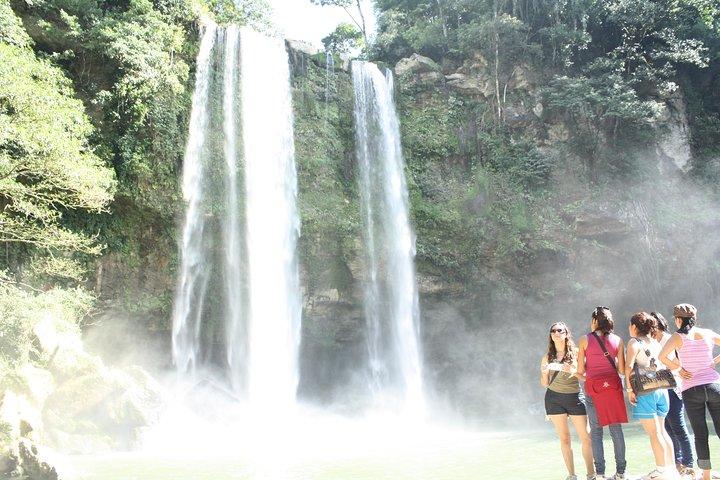 Palenque and Jungle Waterfalls from Tuxtla Gutierrez
