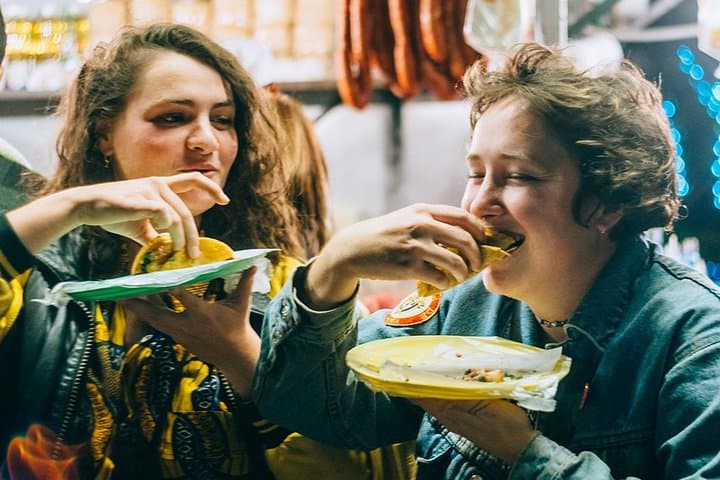 Mexico City evening street taco tour