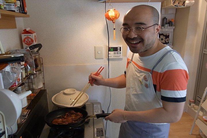 Hands-on Japanese Cooking in a Shinjuku Home Kitchen with Satoru