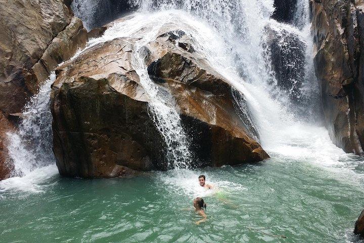 Private Guided Tour Hiking At Ba Ho Waterfall Jumping Cliff Included Lunch