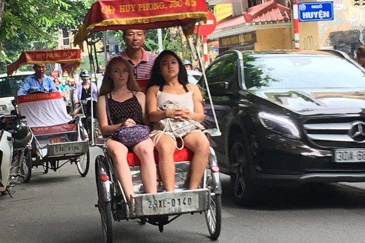 Trishaw Cyclo Tour Hanoi Old Quater Highlights