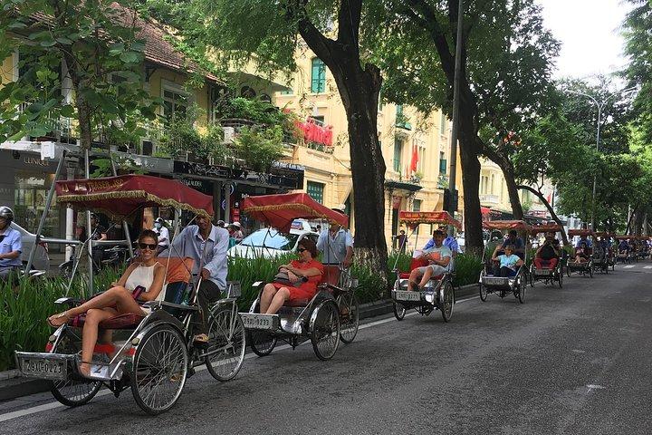 Trishaw Cyclo Tour Hanoi Old Quater Highlights