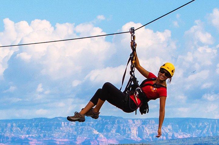 Zip Line Tour at Out of Africa Wildlife Park in Sedona,Camp Verde