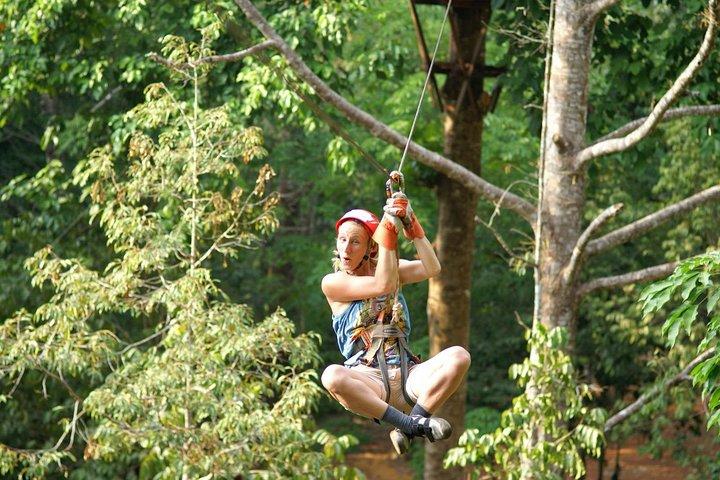 Thrilling Zipline Adventures at Thai'd Up in Krabi's Lush Jungle