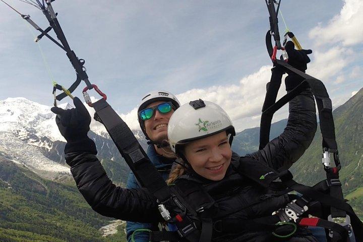 Paragliding Tandem Flight over Chamonix - From Plan de L'Aiguille