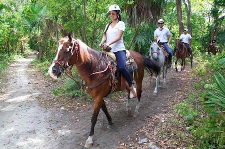 Ziplining and Horseback Riding Experience from Cancun and Playa del Carmen