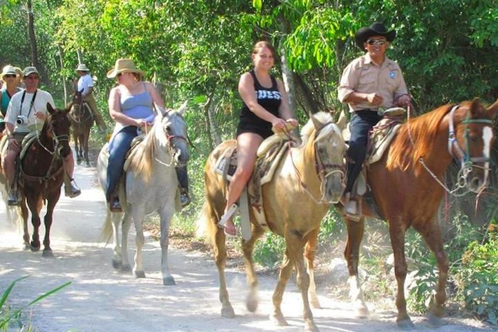 Ziplining and Horseback Riding Experience from Cancun and Playa del Carmen