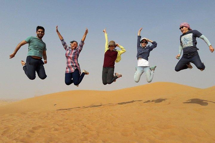 Sunrise View Desert Safari with Camel Ride & Sand Boarding