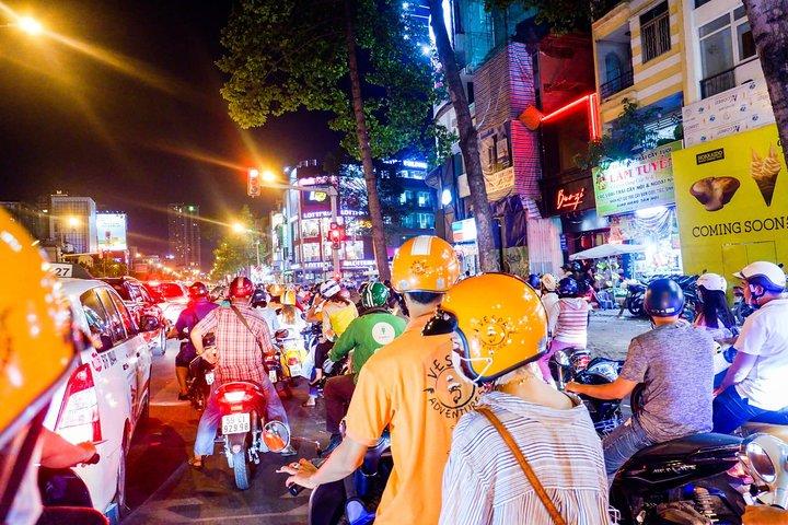Saigon After Dark Unforgettable Vespa Tour Nightlife Adventure