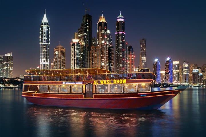 Abu Dubai City Tour and Dubai Marina Cruise Dinner