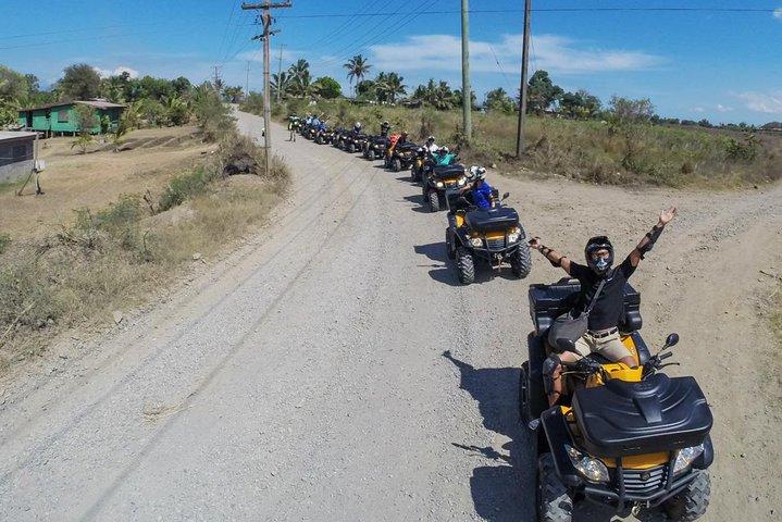 ATV Quad Bike Adventure Tour to Remote Village and School (Departs Nadi)