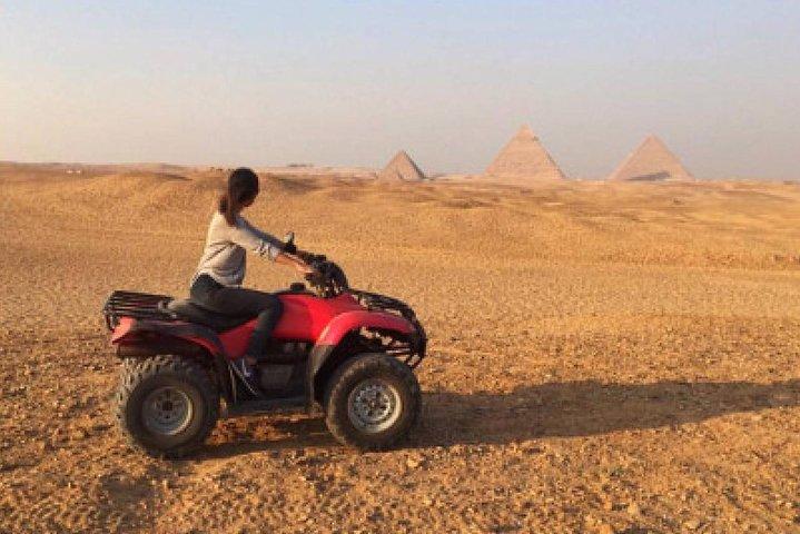 Quad Bike Ride Around Giza Pyramids Private Desert Safari Trip