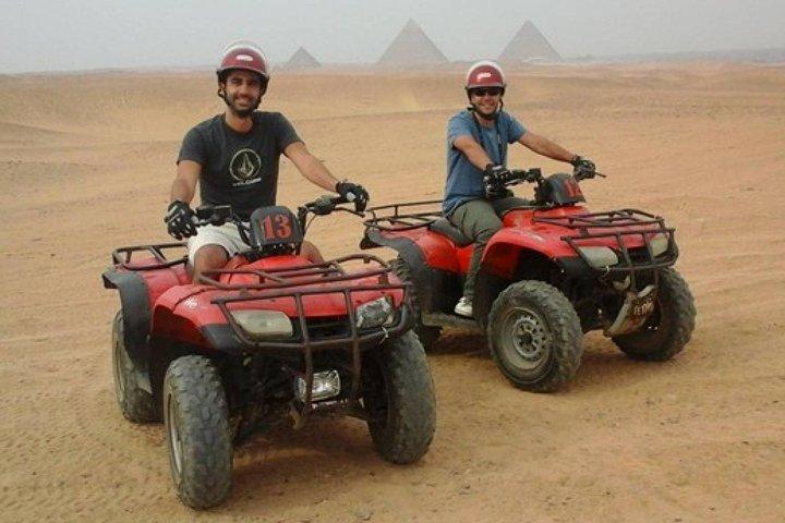 Quad Bike Ride Around Giza Pyramids Private Desert Safari Trip