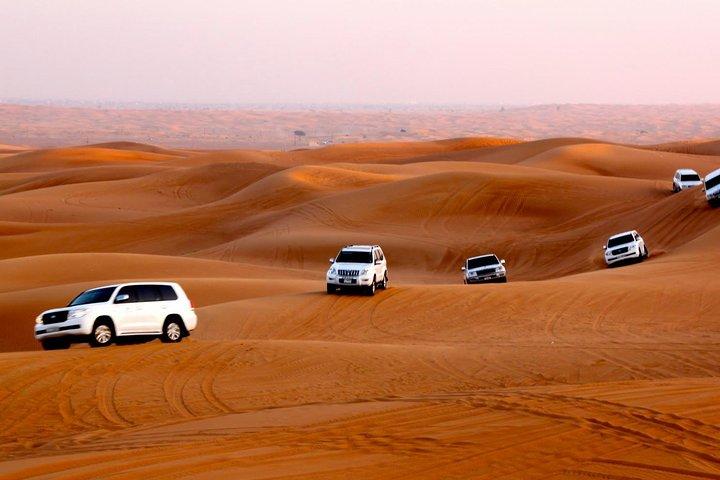Dubai Desert Safari: Dune Bashing, Camel Ride & BBQ Dinner Show