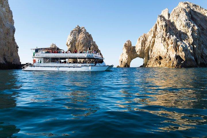 Cabo Catamaran Snorkel Cruise with Tequila Tasting & Shopping