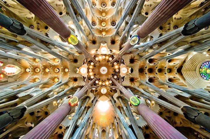 Golden Hour in Gaudi's Sagrada Familia with expert Guide
