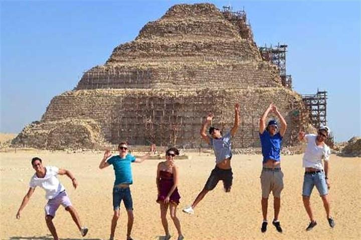 Day Tour: Giza pyramids & Sphinx & Sakkara and Memphis& Camel