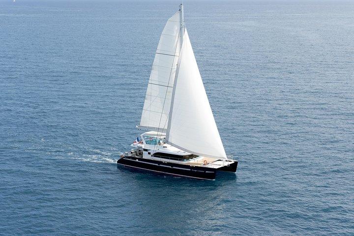 Summer Fireworks and Dinner Catamaran Cruise from Cannes