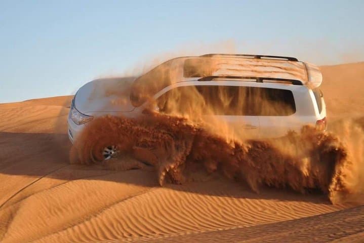 Dubai Evening4x4 Jeep Desert Safari BBQ Dinner, Camel Ride