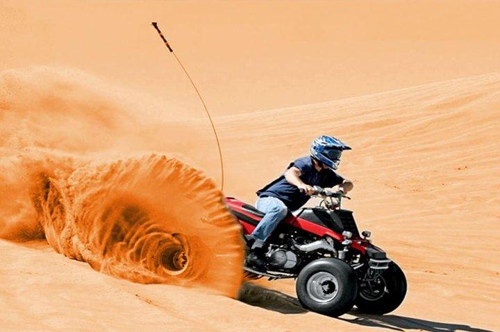 Dubai Red Dunes Desert Safari,ATV Quad Bike Camel Ride&BBQ Dinner