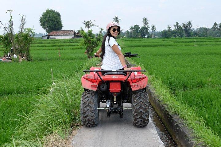 Bali Atv Quad Bike Through Tunnel and Waterfall