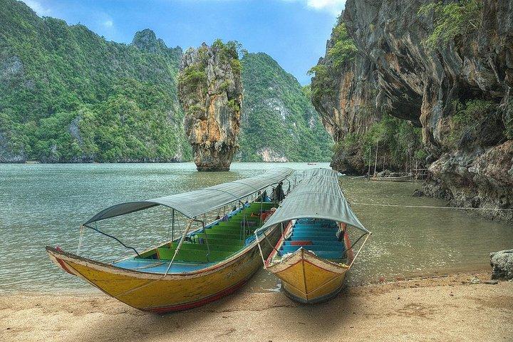 Explore Phuket James Bond Island by Longtail Boat + Sea Canoeing