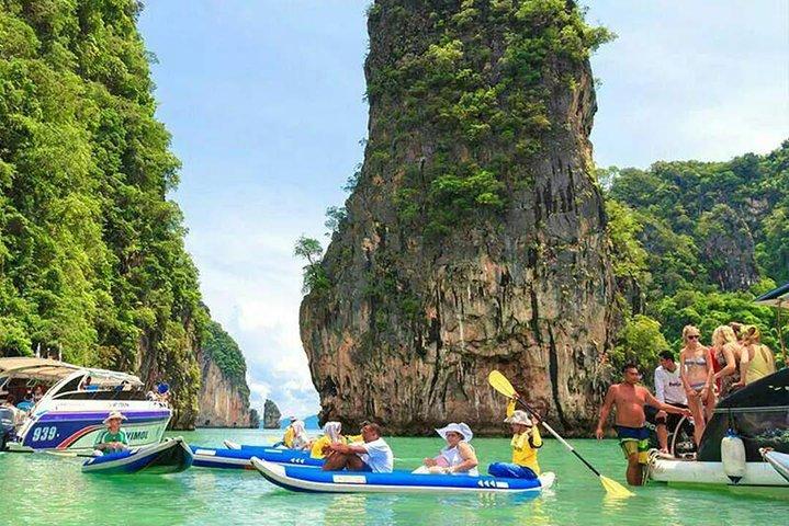 Explore Phuket James Bond Island by Longtail Boat + Sea Canoeing