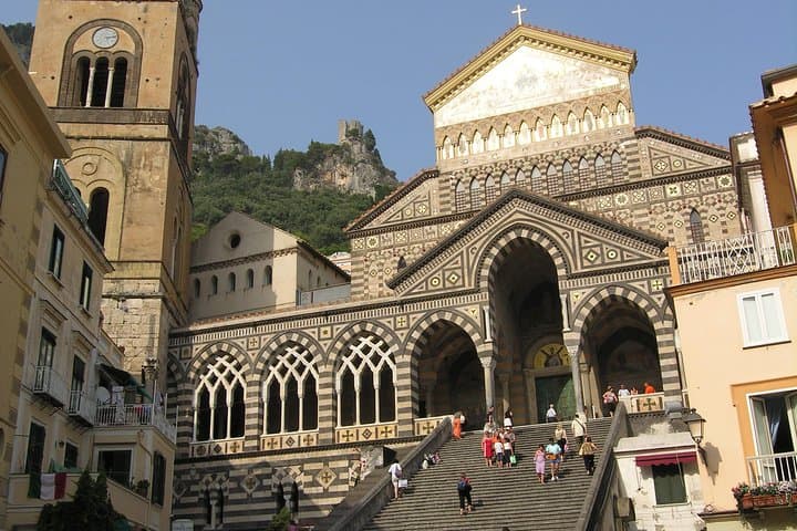 Explore Pompeii & Amalfi in One Day from Naples with Free Time