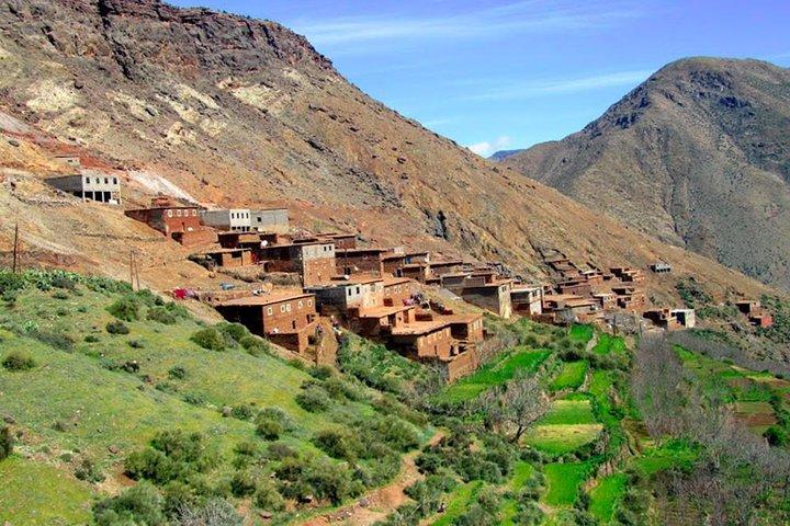 Day Trip:Berber Villages and 4 Valleys Atlas Mountains &Waterfu l& camel Ride