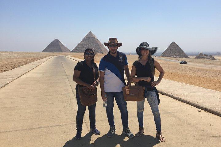 Pyramids of Giza Egyptian Museum Khan El Khalili Bazaar Day tour