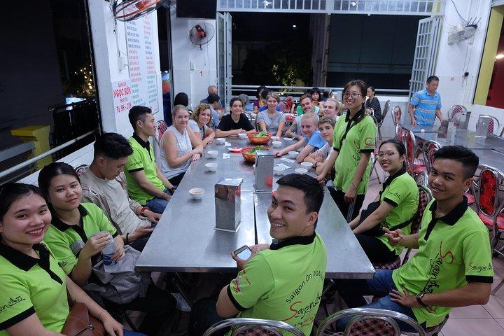 Saigon After Dark and Street Food by Motorbike and Scooter