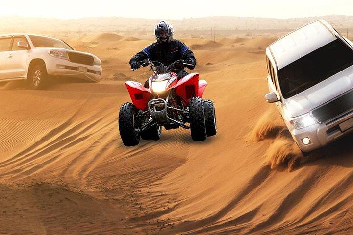 Morning Dune Bashing, Including Camel Riding and Sand Boarding from Dubai